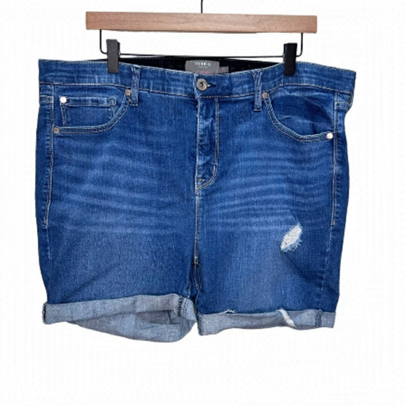 Torrid Denim Cut off Jean Shorts Size 20 - Picture 1 of 9